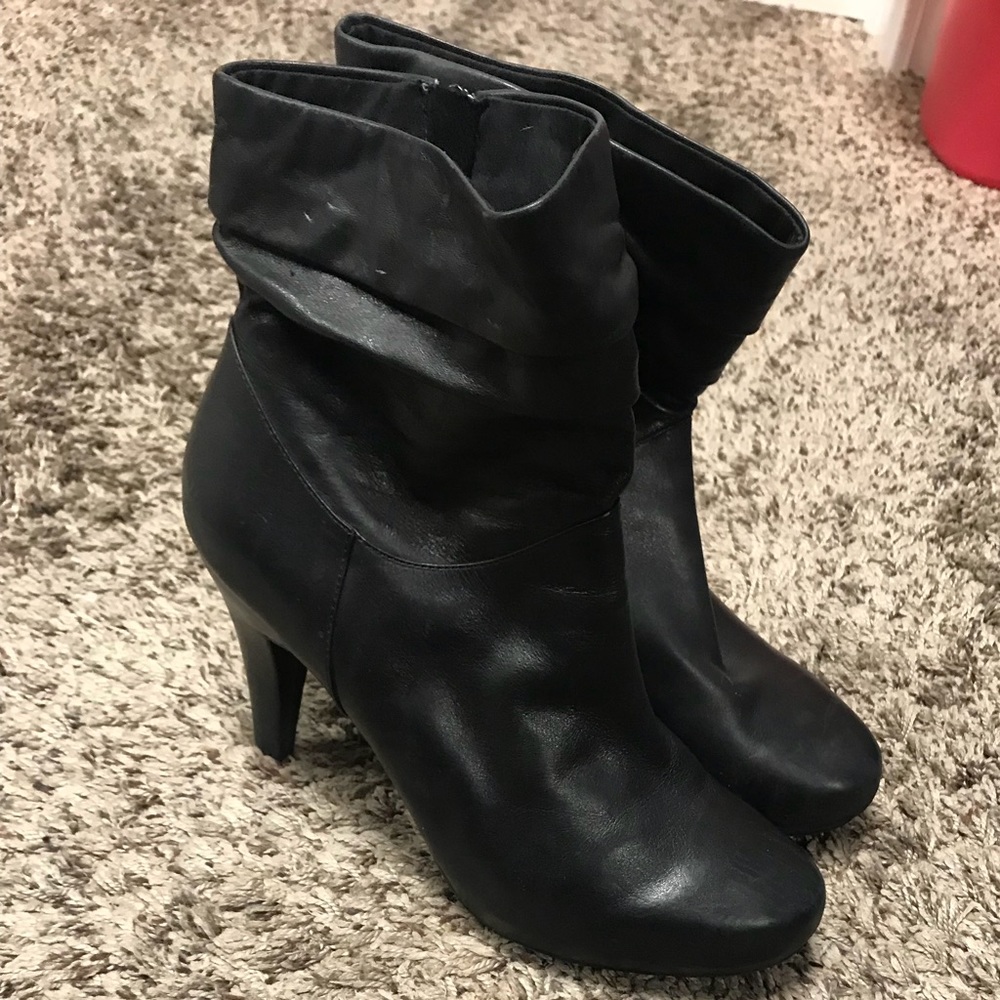 Black ankle boots